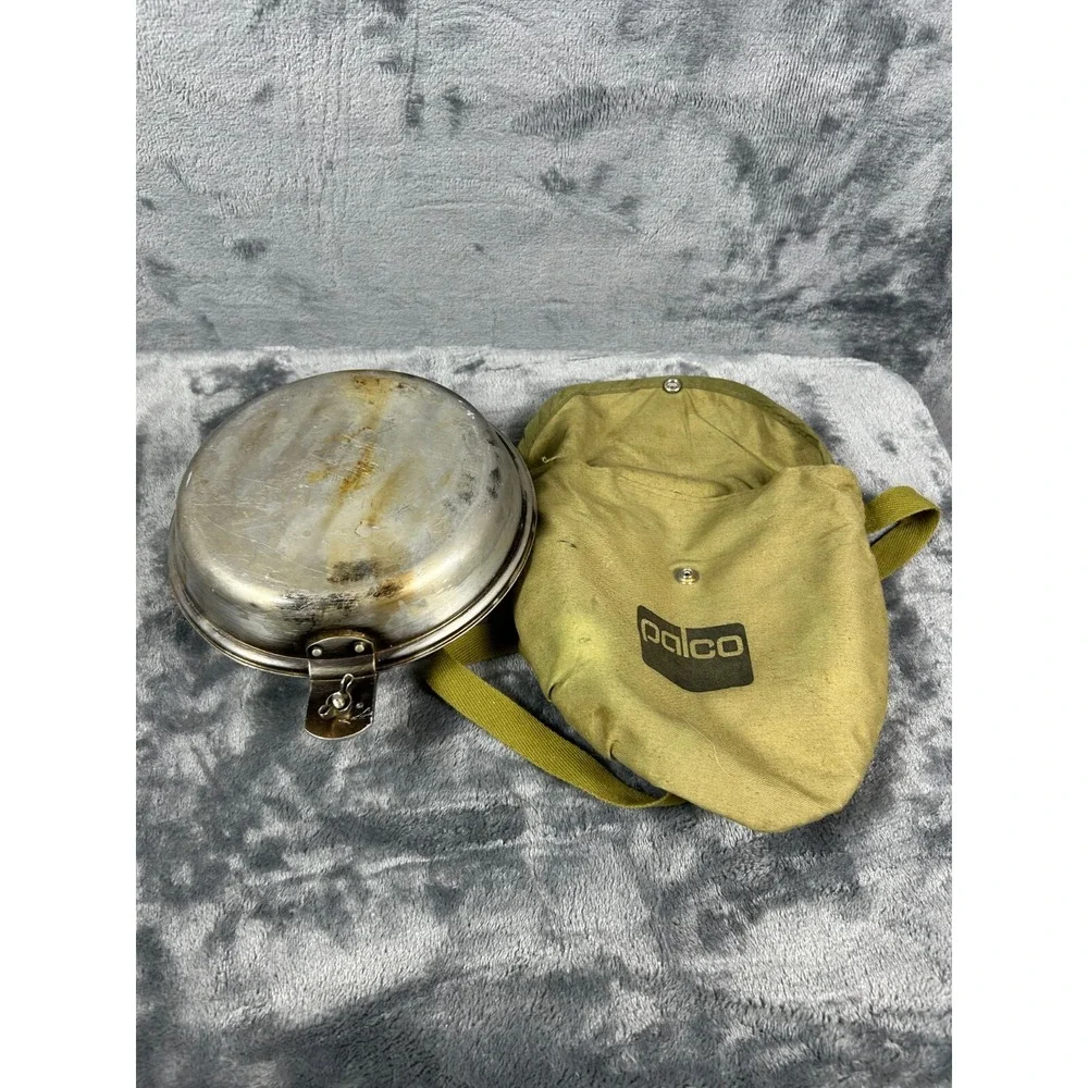 Vintage Palco Boy Scouts Canteen & Mess Kit Set Canvas Bags Military Style‎ SEE